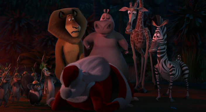 Кадры из Весёлого Мадагаскара! / Рождественский Мадагаскар (2009)