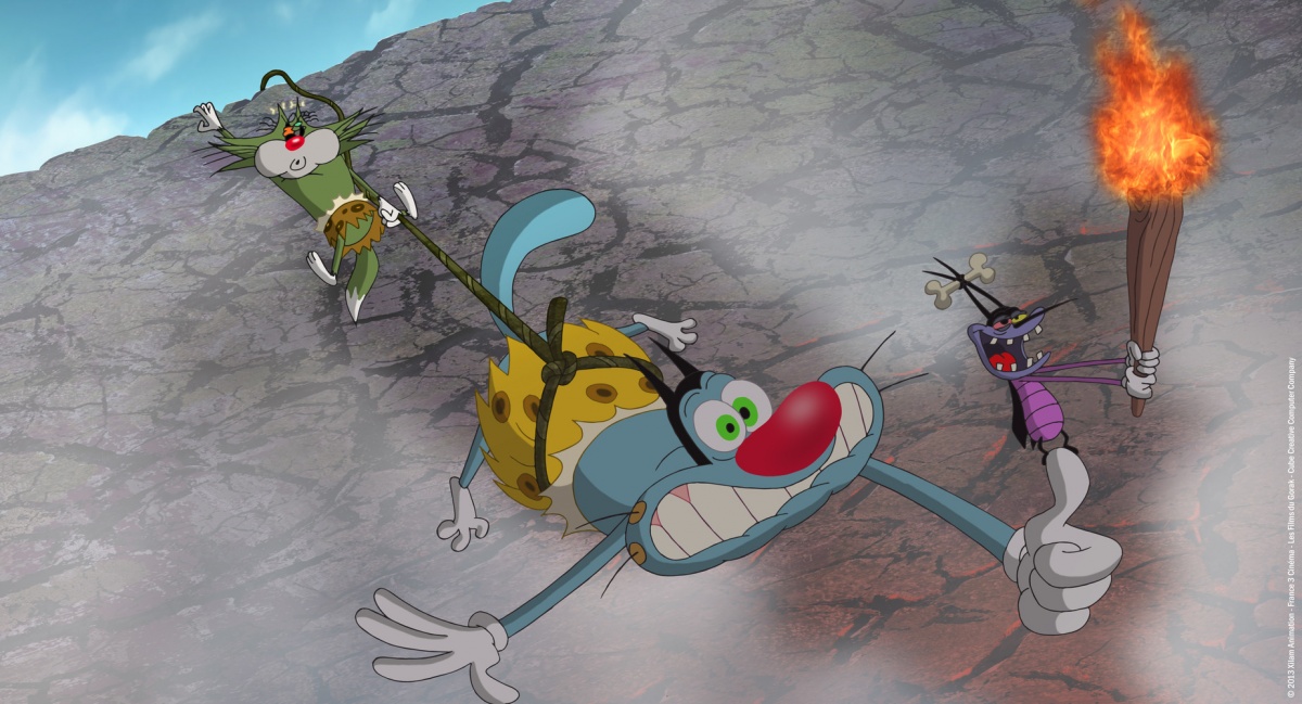 Невероятные приключения кота / Огги и тараканы (2013)