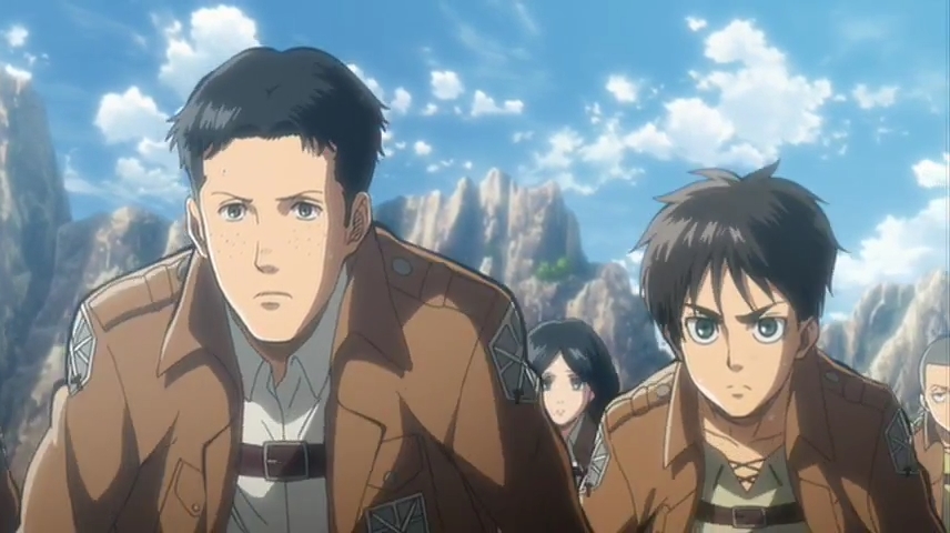 Кадры из Атака титанов OVA (2013)