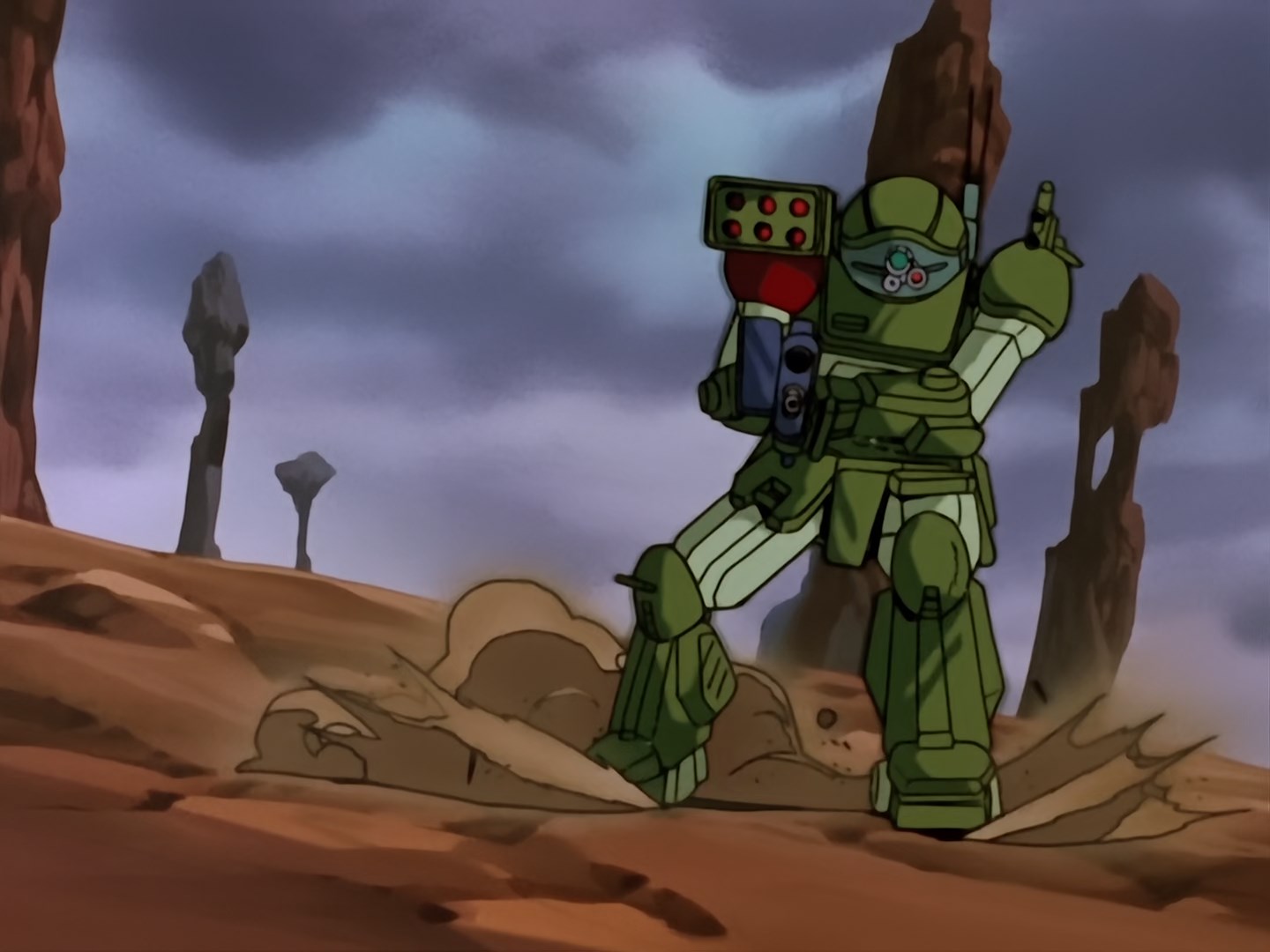 Кадры из Бронированные воины Вотомы: Документ Красноплечих (1988)