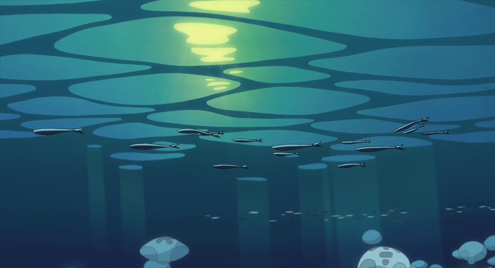 Кадры из Рыбка Поньо на утесе (2008)