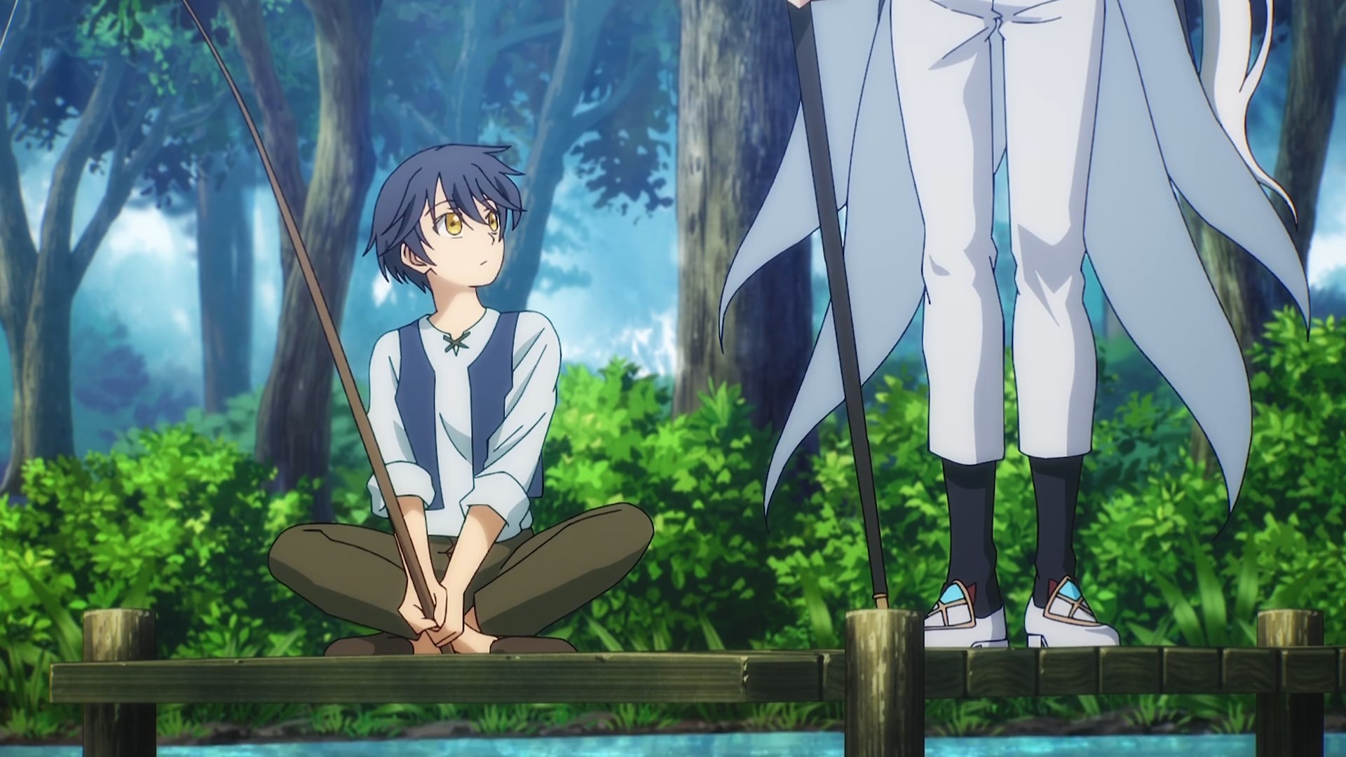 Кадры из Придворный маг, пользовавшийся лишь магией поддержки, потому что его союзники слишком слабы, решил стать сильнейшим после изгнания (2025)