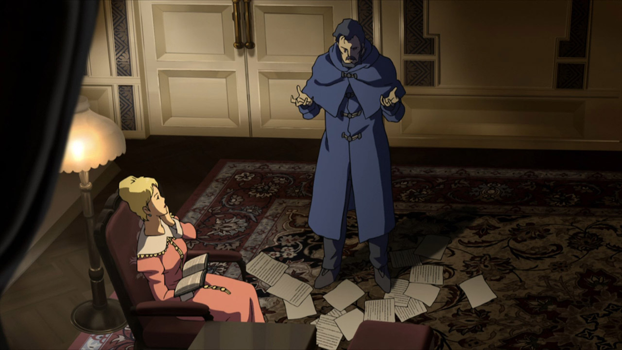 Кадры из Мобильный воин Гандам: Истоки. Прибытие Красной кометы (2019)