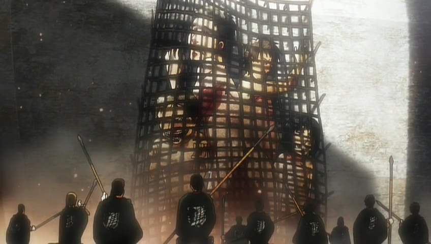 Кадры из Атака титанов OVA (2013)