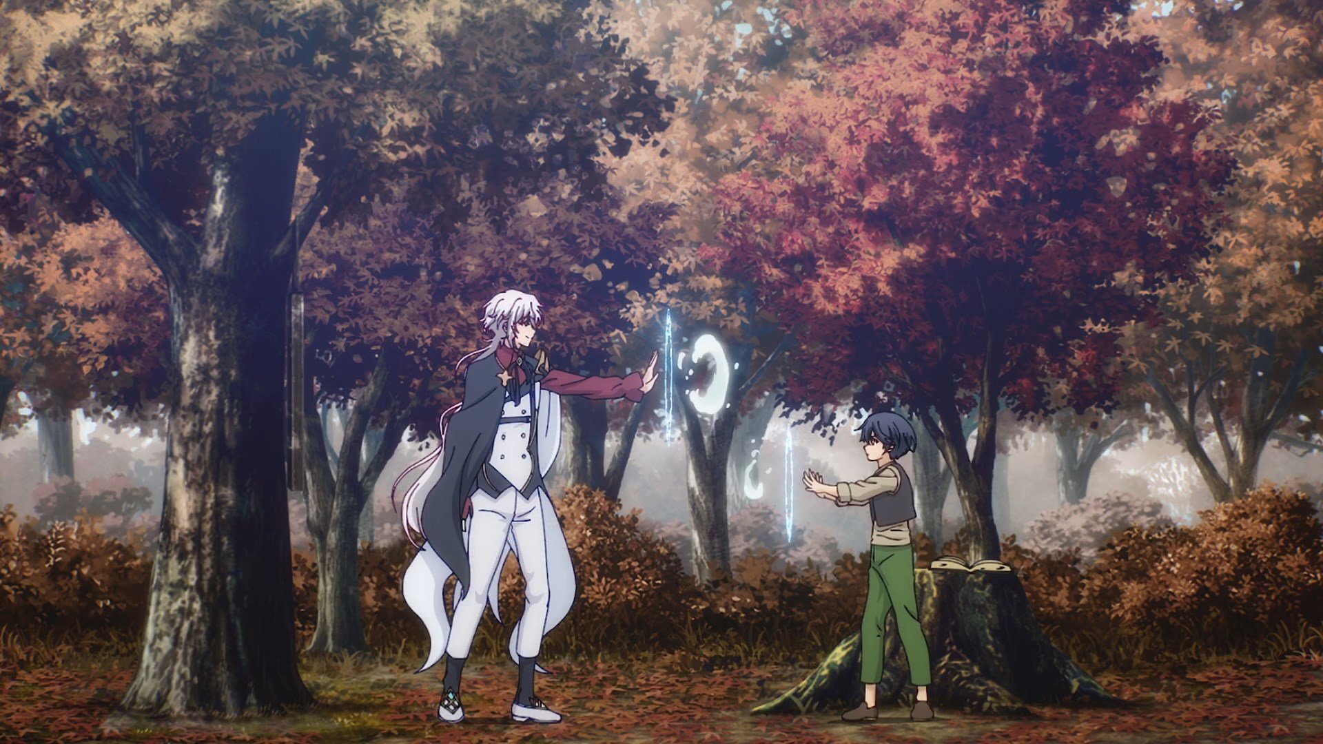 Кадры из Придворный маг, пользовавшийся лишь магией поддержки, потому что его союзники слишком слабы, решил стать сильнейшим после изгнания (2025)